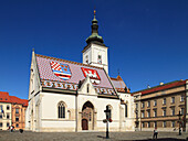  Kroatien, Zagreb, Oberstadt, St.-Markus-Kirche,  