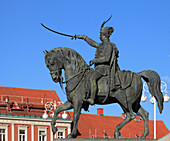 Croatia, Zagreb, Josip Jelacic statue, 