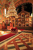  Kroatien, Zagreb, Serbisch-Orthodoxe Kirche, Kathedrale der Verklärung des Herrn, Innenraum,  