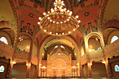 Serbia, Vojvodina, Subotica, Synagogue, interior, 