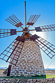 Traditional windmill, Fuerteventura, Canary Islands, Spain
