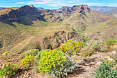 View over canyons and mountains, Soria, Gran Canaria, Canary Islands, Spain