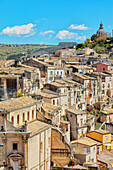 Elevated view of Ragusa Ibla, Ragusa Ibla, Ragusa province, Sicily, Italy
