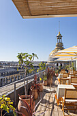  Paris, view from the terrace of the Printemps Haussmann department store to one of the domes 
