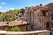  City view in Sorano, Tuscany, Italy 