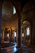  In the church of the Abbey of San Antimo, Castelnuovo dell&#39;Abate, Val d&#39;Orcia, Tuscany, Italy 