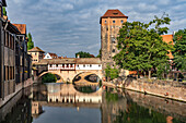  Henkersteg and Pegnitz River, Nuremberg, Bavaria, Germany  