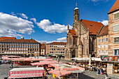  The Frauenkirche at the Hauptmarkt, Nuremberg, Bavaria, Germany  