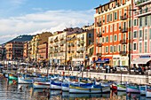 Harbour of Nice, Alpes-Maritimes department, Provence-Alpes-Cote d'Azur region, southeast of France, Europe.