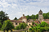 Village of Lherm, Bouriane region a part of Quercy, Lot department, region of Midi-Pyrenees, Occitanie, southwest of France, Europe