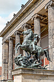  Statue of the Lion Fighter by Albert Wolff in front of the Altes Museum in Berlin, Germany 
