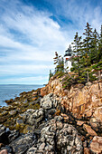 Bass Harbor Light Station,  Leuchtturm Bass Harbor, Acadia Nationalpark, Tremont, Maine, Mount Desert Island, USA