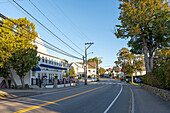  Cityscape of Ogunquit on an autumn morning, Maine, East Coast, USA 