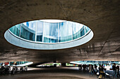  Rolex Learning Center, architectural firm SANAA, École polytechnique fédérale de Lausanne, EPFL, Lausanne, Canton of Vaud, Switzerland 