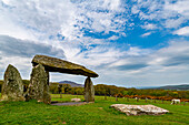 Pentre Ifan in den Preseli-Bergen, Pembrokeshire, Wales, Großbritannien