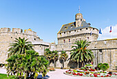 Château de Saint-Malo on the fortified island of Ville Close in Saint-Malo, Côte d'Emeraude, Côtes-d'Armor, Brittany, France