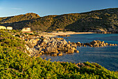  Rocks on the beach of the village of Tizzano, Sartène, Corsica, France 