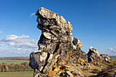  Teufelsmauer, Koenigstein, rock formation, Harz foothills, Saxony-Anhalt, Germany 