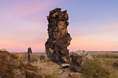  Teufelsmauer, Koenigstein, rock formation, Harz foothills, Saxony-Anhalt, Germany 