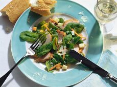 Hähnchenbrust-Spinat-Salat