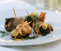 Prunes wrapped in Bacon