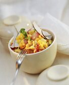 Mango & coconut curry with chick peas & vegetables