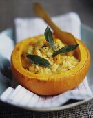 Risotto alla zucca (Pumpkin risotto with sage, Italy)