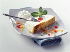 Ricotta slice with candied fruits