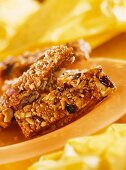 Muesli bar with nuts