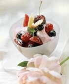 Fruit quark with berries