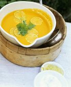 Carrot and lime soup