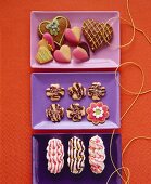 Assorted decorated Christmas biscuits