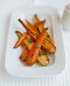 Roasted carrots and parsnips with parsley