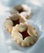 Butter biscuits with jam filling