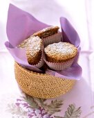 Sweet courgette muffins and a cup of tea