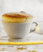 Quark souffle, served in a cup