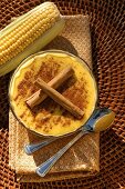 Curau de Milho (Brazilian maize pudding with cinnamon)