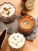 Hot milk: coconut & chocolate, raisin & Marsala & Calvados