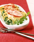 Überbackene Cannelloni mit Fisch-Kräuter-Füllung