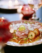 Ceviche of salmon trout