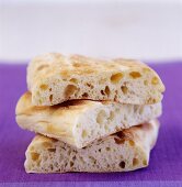 Three flat breads (in a pile)