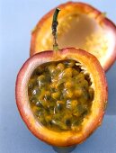 Passion fruit, halved with skin