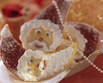 Pastry Father Christmas face
