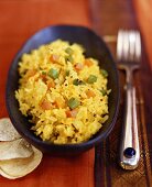 Pullao (Rice dish with vegetables, India)