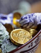 Gold coins: Chinese good luck symbols for New Year