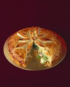 Turkey pie with Lancashire cheese and leeks