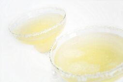 Two Margarita cocktails (detail)