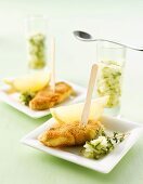 Mini-Schnitzel mit Gurken-Relish