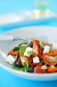 Greek salad with feta cheese