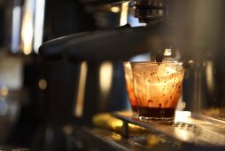 Espresso machine in cafe